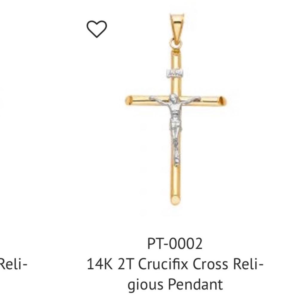 14 k gold cross
